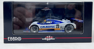 1/43 EBBRO Calsonic Nissan R88C #23 24h Le Mans 1988 White / Blue