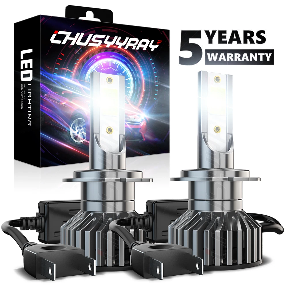 2x 6000K H7 LED Bulbs Low Beam for Mercedes-Benz GLC300 2016-2019