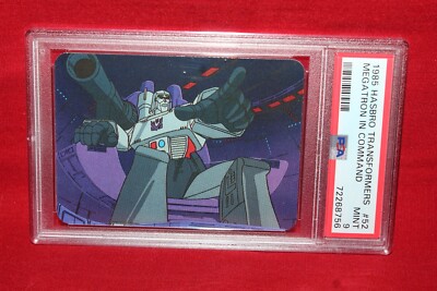 1985 Hasbro Transformers Card Megatron in Command Decepticons #52 PSA 9