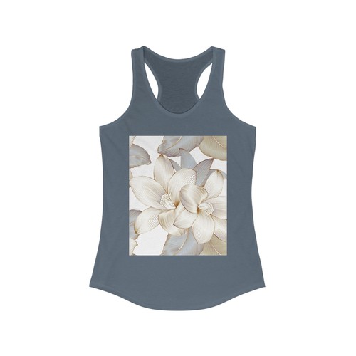 Floral Women's Racerback Tank Top | Summer Style, Workout Wear, Casual Outfit, - Picture 12 of 23