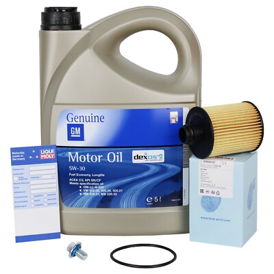 5L Original Opel 5W30 Dexos2 + Ölfilter für Astra Insignia A Zafira C 2.0 CDTI