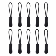 4-pcs Black Zipper Puller EZ Grab Nylon Zipper Pulls USA SELLER FAST DELIVERY