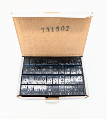 Klebegewicht Wuchtgewicht 20 Riegel schwarz 200x 5g (1000g)