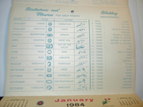 CALENDARIO PIONEER BAR LIMA 1984 VINTAGE, OHIO NIÑA CABALLO - Imagen 6 de 6