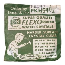 Germanow-Simon Mach (GS) PKH54 1/2 Watch Crystal NOS Part Flexo