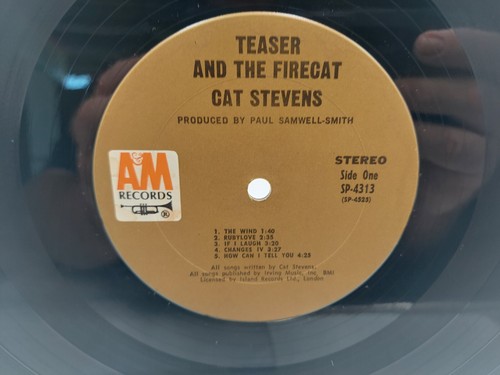Cat Stevens Teaser And The Firecat LP Record 1971 Sterling LH Ultrasonic VG+ - Picture 5 of 7