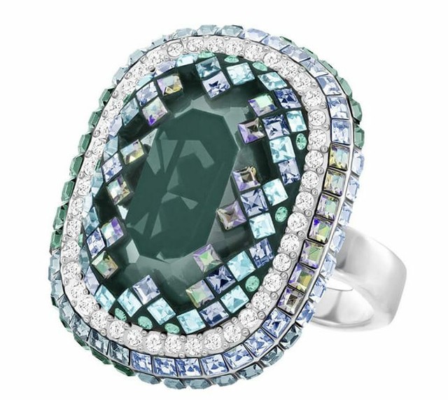 swarovski rings heart shaped