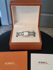 Orologio donna quarzo svizzero Ebel Brasilia 24x30 mm lunetta diamantata E9976M2S 6 gioielli