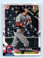 2018 Bowman Draft Raynel Delgado Cleveland Indians #BD-176 1st Bowman