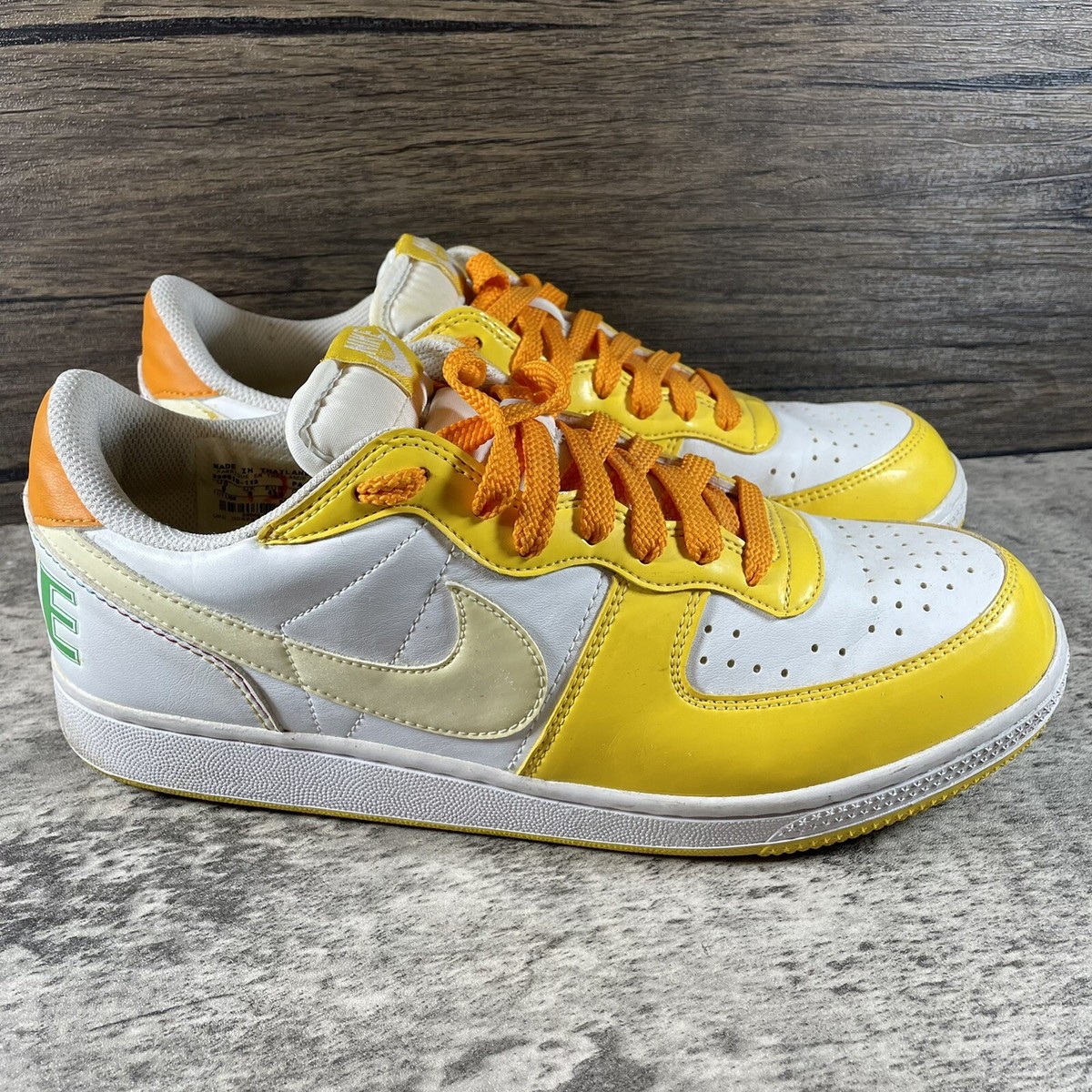 Size 9.5 - Nike Terminator Basic Low White Varsity Maize for sale