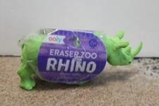 OOLY Eraser Zoo Rhino NEW 4" side 2" tall