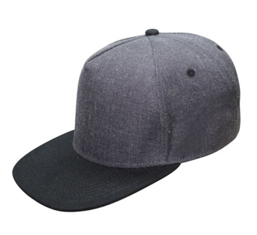 Flat Bill Two Tone 5 Panel Constructed Low Crown Baseball Snapback Hats Caps - Picture 3 of 7