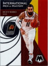 Ricky Rubio #19 2019-20 Panini Mosaic International Men of Mastery Phoenix Suns