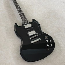 22-Fret SG Electric Guitar Black Chrome Hardware Cross Fretboard Christmas Gift