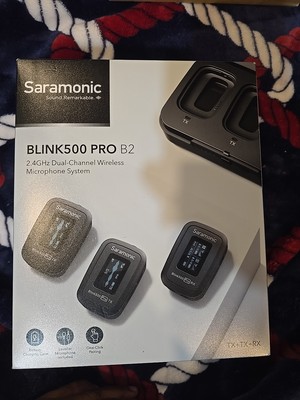 New Saramonic Blink500 Pro B2 Dual-Channel Stereo Wireless Microphone. TX+TX+RX