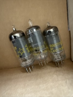 Lot Of 7: NOS VACUUM ELECTRON TUBE WESTINGHOUSE(3) RCA(3) GE (1)12AF6 Tu17/21/22