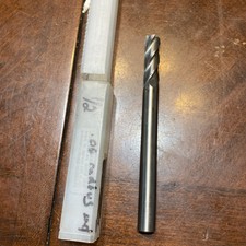 KENNAMETAL Solid Carbide End Mill 1/2 Dia .06 Radius 107841610 D23