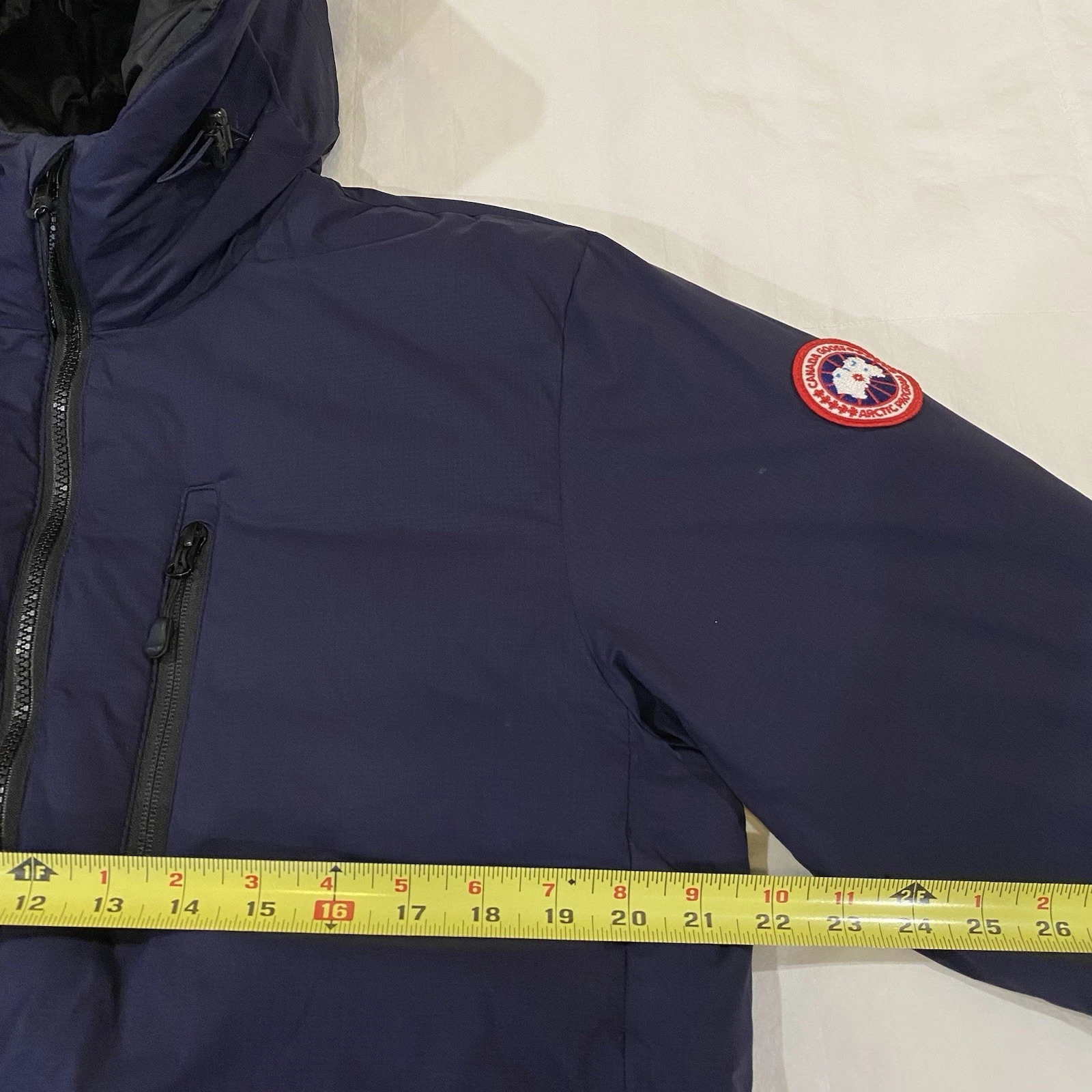 Canada Goose Lodge Hoody - Excellent - Mens Medium - Atlantic Navy - MSRP $950 image 9