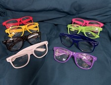 Clear Glasses UV 400 Protection Plastic Frame Assorted Colors Unisex