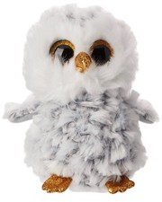 Ty Beanie Boos 2017 Owlette the Gray Owl 6" Plush Glitter Eyes NO Hang Tag