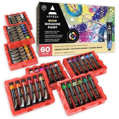 Arteza ARTZ8564 Gouache Paint Set - 60 Count for sale online | eBay