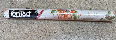 Vintage 1982 Contact Self-Adhesive Liner Early American Design 8 Yards x 18'' Nos
