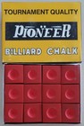 Pioneer Billiard Chalk 12 Pieces Red SW216