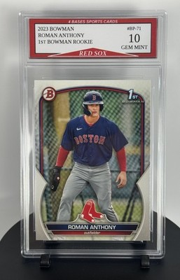 2023 Bowman Roman Anthony Boston Red Sox 1st Rookie Card #BP-71 Gem Mint 10
