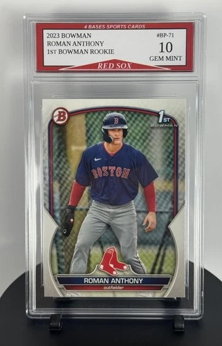 2023 Bowman Roman Anthony Boston Red Sox 1st Rookie Card #BP-71 Gem Mint 10