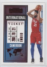 2020-21 Panini Contenders International Ticket Red Joel Embiid #8 06z2