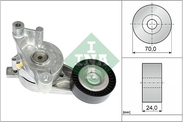 1X INA 534 0059 10 Riemenspanner Keilrippenriemen FüR VW Audi Skoda Seat-image