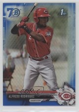 2017 Bowman Blue Refractor 70th Anniversary Alfredo Rodriguez #BCP94 4m3
