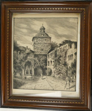 M.L.Thiemann Lithographie handsigniert 34x29 cm L-2212