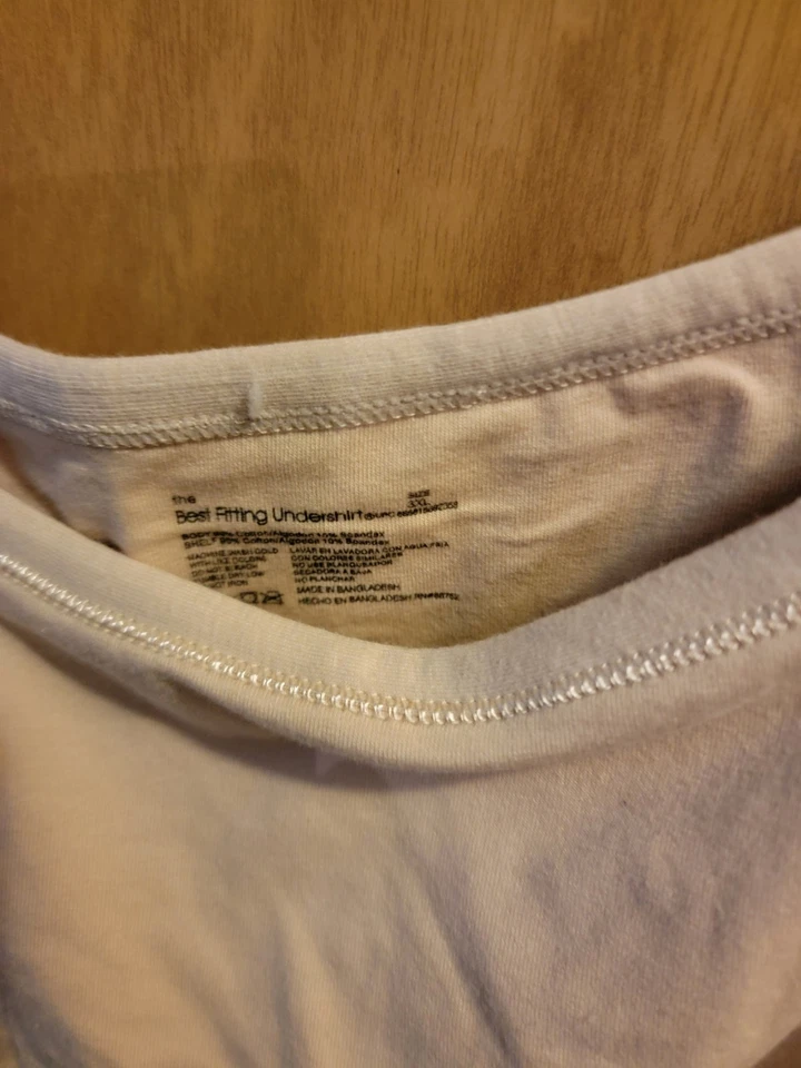 Best Fitting Undershirt Womens Plus Tan Cami w/shelf Bra 3x - Image 3 of 3