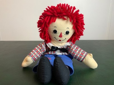 Vintage RAGGEDY ANDY Classic Plush Rag Doll Applause 16  Embroidered FACE #31848