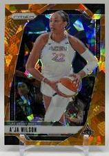 A’ja Wilson 2024 Panini WNBA Prizm #86 Orange Ice Prizm