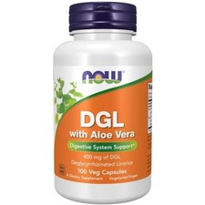 NOW Foods DGL mit Aloe Vera 100 vegetarische Kapseln