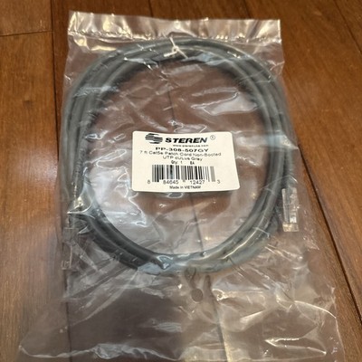 NEW Steren PP-308-507GY 7  CAT5E UTP Patch Cord