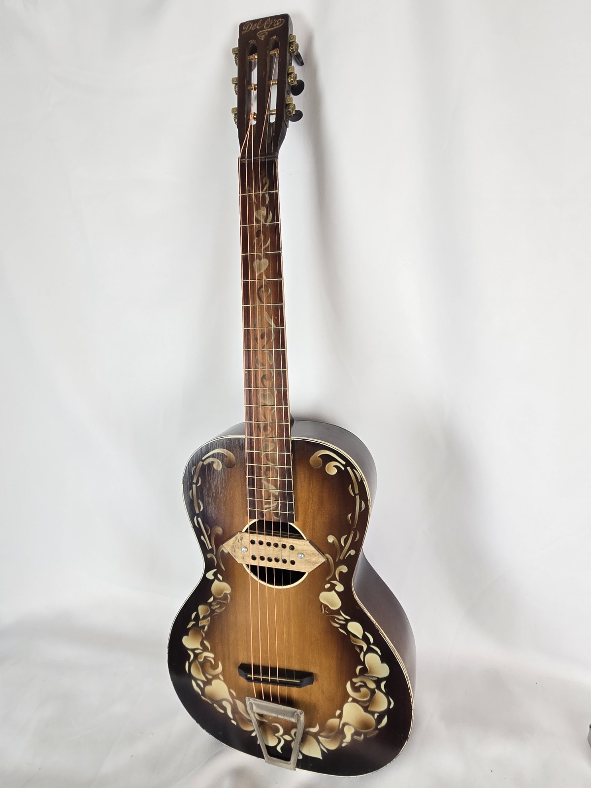 Vintage 1930s Del Oro Parlor Guitar By Harmony/Kay Restored Acoustic Electric 