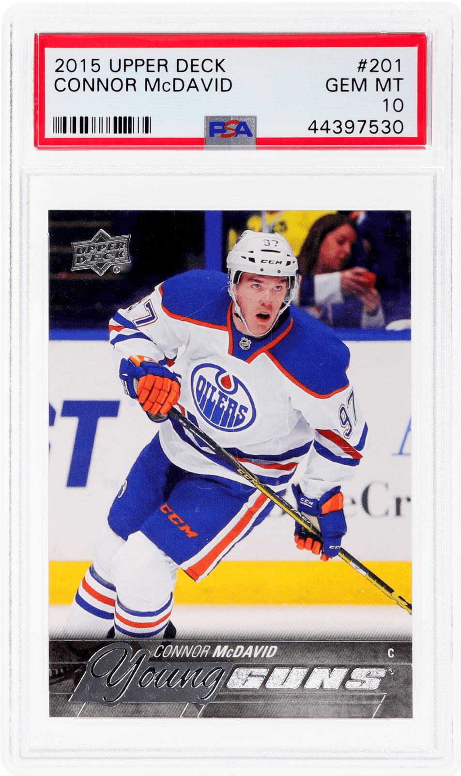 2015 Upper Deck Connor Mcdavid Young Guns #201 PSA 10 Rookie RC