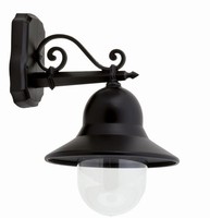 Elegante AußEnleuchte Schwarz Rustikal IP44 E27 Aluminium Torion Wand Lampe