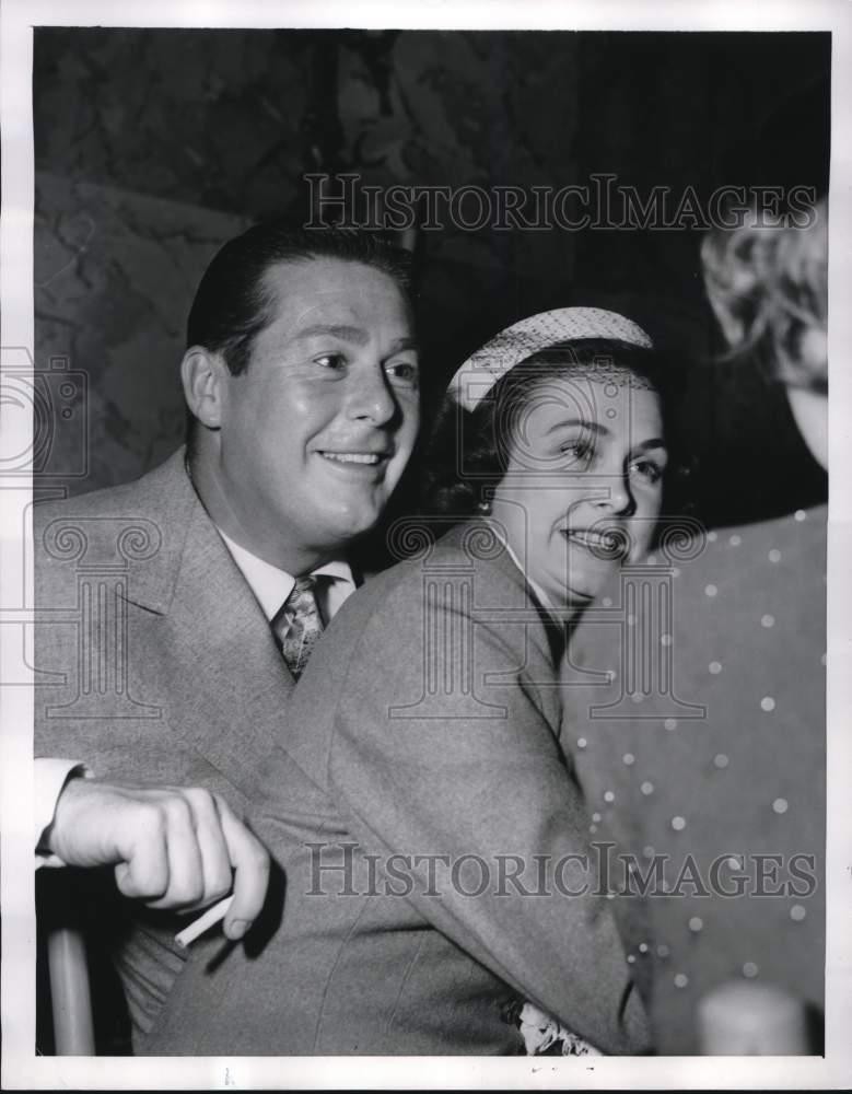 1952 Press Photo Don DeFore and wife, Marion, at Club Mocambo in Hollywood.