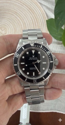 Rolex 1997-1998 Submariner 14060 U Serial No Date Tritium Dial Service Papers