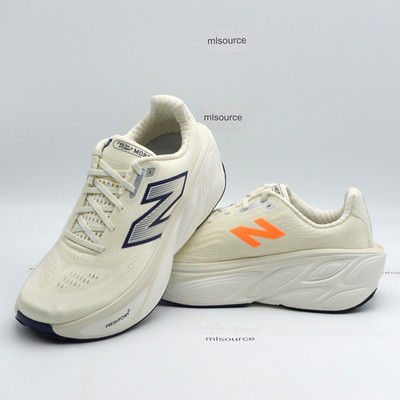 Size 11.5 Men's New Balance Fresh Foam X More v5 SneakersMMORCF5 Angora/Sea Salt