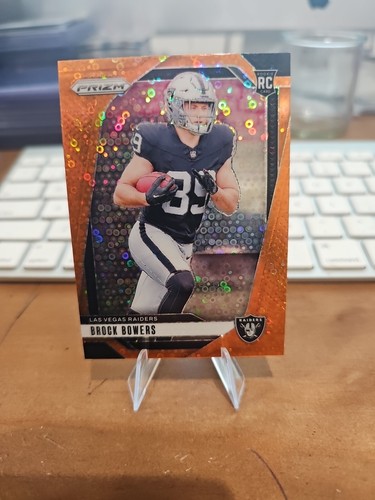 Brock Bowers [Orange] #315 2024 Panini Prizm No Huddle card