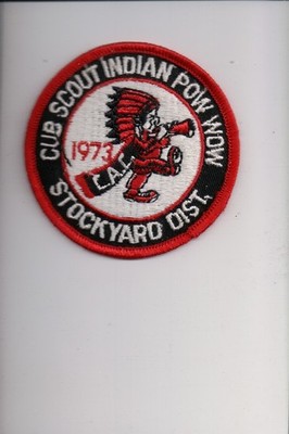 1973 Stockyard District Cub Scout Indian Pow Wow patch