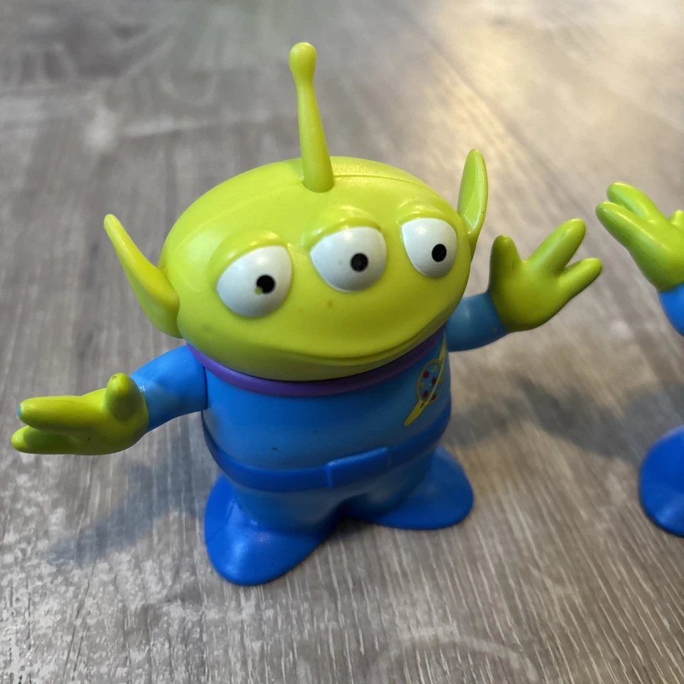 Disney Pixar Toy Story Green Space Alien Mattel Figuras Paquete de 3 RARO Foto 4 de 4