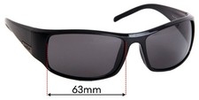 SFx Replacement Sunglass Lenses fits Bolle King - 63mm Wide