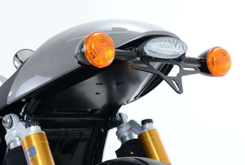 Support de plaque R&G noir Triumph Thruxton accessoire moto