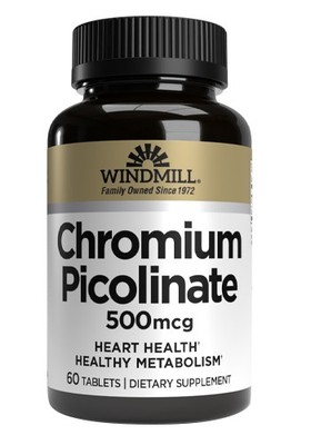 Chromium Picolinate 500 mcg   Metabolism Support & Heart Health   60 Tablets